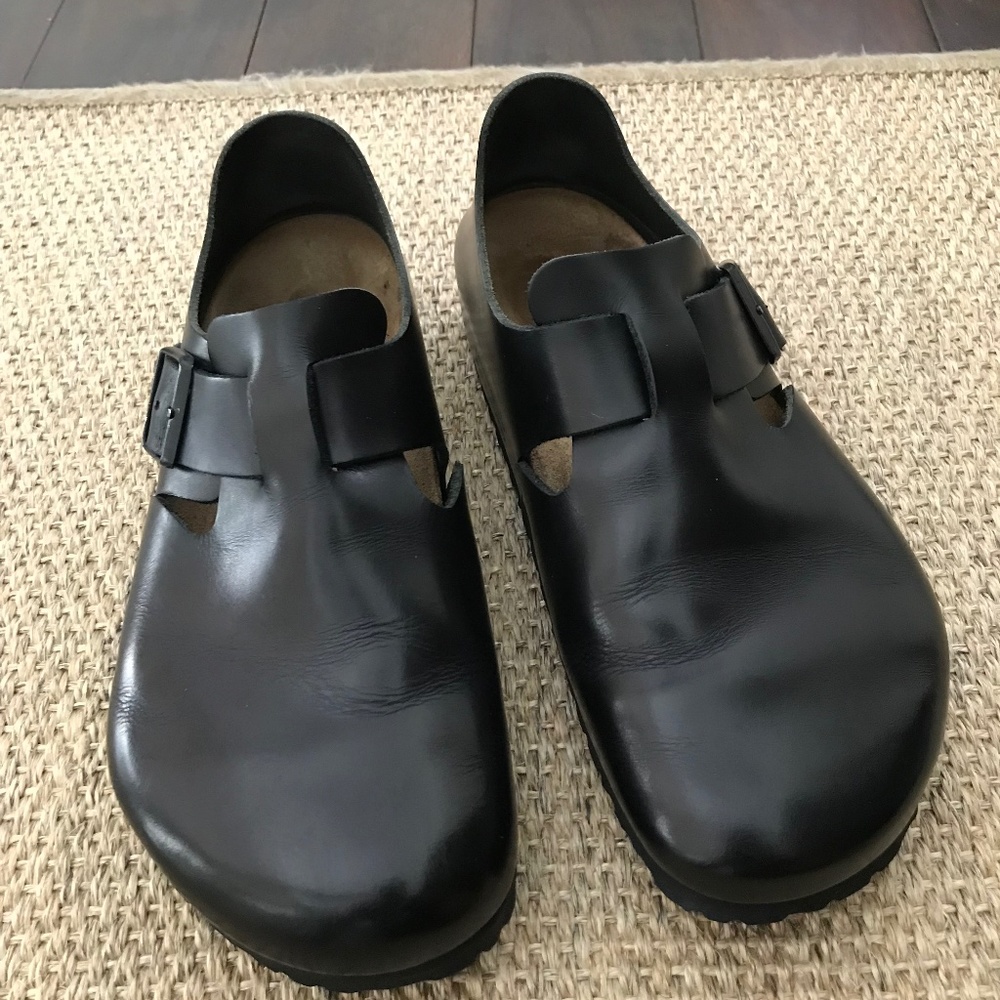 Birkenstocks Blk Leather London 42Regular